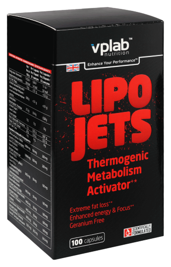 VP Lab LipoJets (100 капсул) Мощнейший жиросжигатель LipoJets с научно разработанной формулой из высокоэффективных ингредиентов для борьбы с лишним весом. LipoJets значительно повышает термогенез и улучшает обмен веществ, контролирует аппетит и понижает калорийность рациона.
