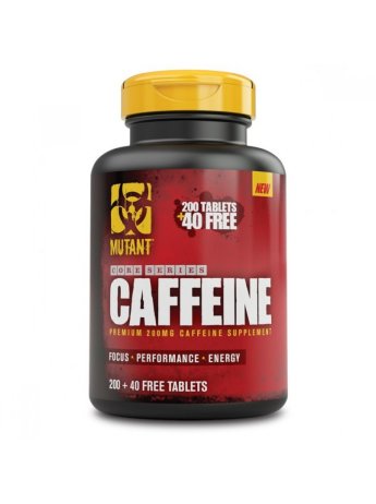 PVL Mutant Core Cafeine 240 таблеток Mutant Caffeine – это высокоэффективная спортивная добавка от популярного канадского бренда, на основе 100% безводного кофеина фармацевтического класса. Это общепризнанный и самый востребованный стимулятор центральной нервной системы в мире, который способствует невероятному повышению выносливости и производительности, улучшит ваши спортивные показатели и заставит вас забыть о сонливости и усталости. Caffeine от Mutant, это именно то, что вам нужно!