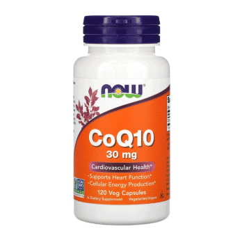 NOW CoQ10 30 мг (120 вегкапсул) Коэнзим Q10 от Now Foods усиливает защитные силы организма и улучшает общее состояние здоровья. Препарат нормализует работу сердечно-сосудистой системы.