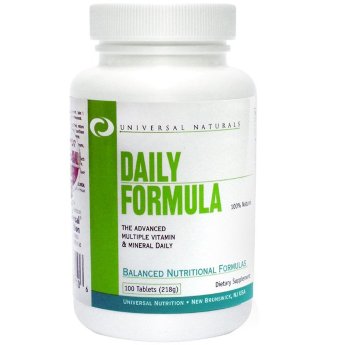 Universal Daily Formula (100 таблеток) Universal Daily Formula - это 100% натуральный комплекс витаминов и минералов от именитой компании Universal Nutrition.