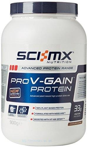 SCI-MX Pro V-Gain Protein 900 г PRO VX PROTEIN прекрасная альтернатива белку животного происхождения, так как включает усовершенствованный аминокислотный комплекс с высоким содержанием BCAA и аргинина. Более 25 исследований доказали, что белок неживотного происхождения ничуть не уступает белку в молоке, сывороточному белку или яичному. Стоит также отметить, что препарат не содержит глютен.