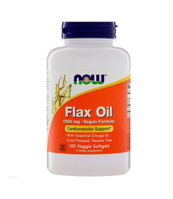 NOW Flax Oil 1000 мг (120 капсул) NOW Flax Oil 1000 мг (120 капсул)