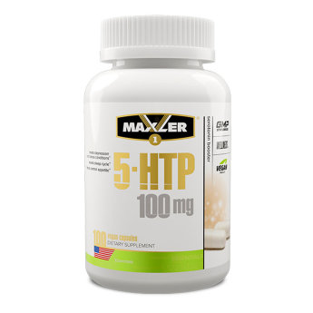 MAXLER USA 5-HTP 100mg (100 вегкапсул) 5-HTP – это вещество, которое участвует в выработке серотонина и регулирует настроение, сон, аппетит и мозговую активность. 