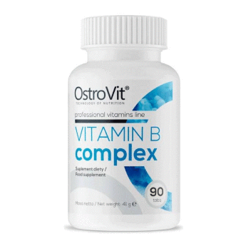 OSTROVIT Vitamin B Complex 90 таб B Complex представляет собой комплекс водорастворимых витаминов группы В, усиленные витаминами С и Е.