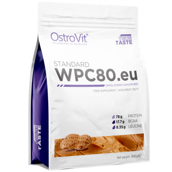 OSTROVIT WPC80 900 г Высокое содержание белка делает WPC80.eu великолепным выбором не только для интенсивно тренирующихся атлетов, применяющих высокобелковые диеты, но и для людей, стремящихся похудеть или восстанавливающихся после травмы.