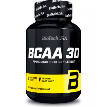 BIOTECH BCAA 3D 90 кап BioTech USA BCAA 3D – это возможность качественного быстрого восстановления после интенсивной тренировочной сессии.