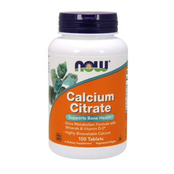 NOW Calcium Citrate (100 таблеток)  Calcium Citrate – это сбалансированный комплекс, который отлично подойдет вегетарианцам, спортсменам и всем тем, кто заботиться о своем здоровье. эффективное сочетание Кальция, Магния и витамина D3.